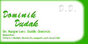 dominik dudak business card